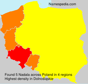 Surname Nadala in Poland Surname Nadala in Poland