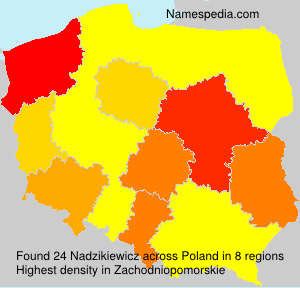 Surname Nadzikiewicz in Poland Surname Nadzikiewicz in Poland