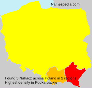 Surname Nahacz in Poland Surname Nahacz in Poland