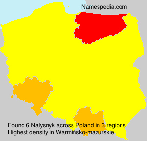 Surname Nalysnyk in Poland Surname Nalysnyk in Poland