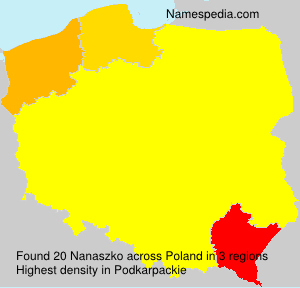Surname Nanaszko in Poland Surname Nanaszko in Poland