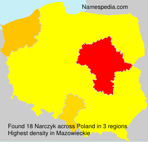 Surname Narczyk in Poland Surname Narczyk in Poland