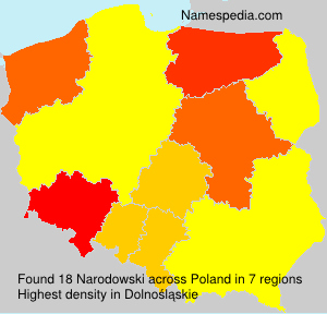 Surname Narodowski in Poland Surname Narodowski in Poland