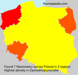 Surname Naronowicz in Poland Surname Naronowicz in Poland
