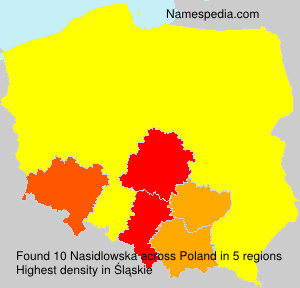 Surname Nasidlowska in Poland Surname Nasidlowska in Poland