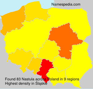 Surname Nastula in Poland Surname Nastula in Poland