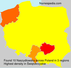 Surname Naszydlowska in Poland Surname Naszydlowska in Poland