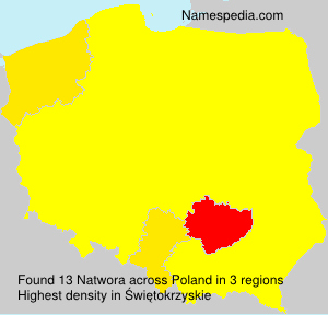 Surname Natwora in Poland Surname Natwora in Poland