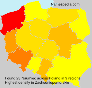 Surname Naumiec in Poland Surname Naumiec in Poland