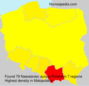 Surname Nawalaniec in Poland Surname Nawalaniec in Poland