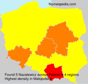 Surname Nazalewicz in Poland Surname Nazalewicz in Poland