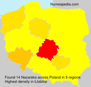 Surname Nazarska in Poland Surname Nazarska in Poland