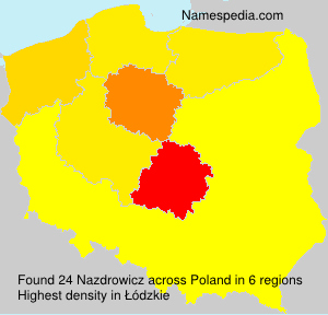 Surname Nazdrowicz in Poland Surname Nazdrowicz in Poland