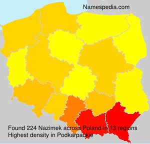 Surname Nazimek in Poland Surname Nazimek in Poland