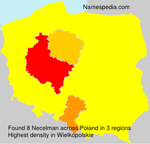 Surname Necelman in Poland Surname Necelman in Poland