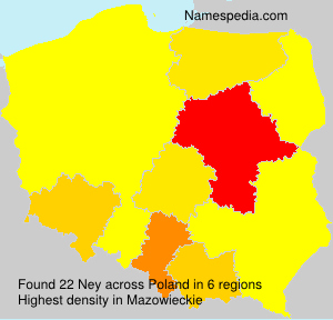Surname Ney in Poland Surname Ney in Poland