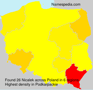 Surname Nicalek in Poland Surname Nicalek in Poland