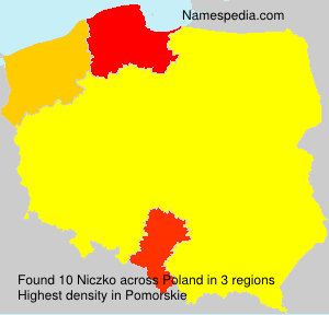 Surname Niczko in Poland Surname Niczko in Poland