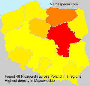 Surname Nidzgorski in Poland Surname Nidzgorski in Poland