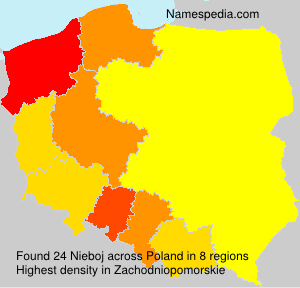 Surname Nieboj in Poland Surname Nieboj in Poland