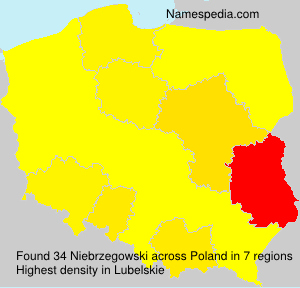 Surname Niebrzegowski in Poland Surname Niebrzegowski in Poland