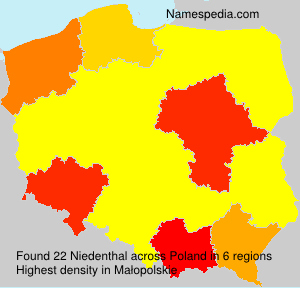 Surname Niedenthal in Poland Surname Niedenthal in Poland