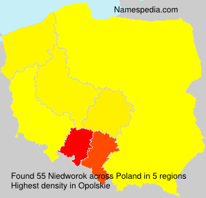 Surname Niedworok in Poland Surname Niedworok in Poland