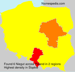 Surname Niegut in Poland Surname Niegut in Poland