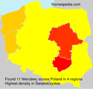 Surname Nierubiec in Poland Surname Nierubiec in Poland