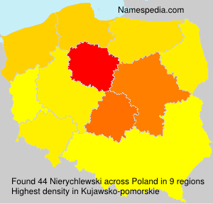 Surname Nierychlewski in Poland