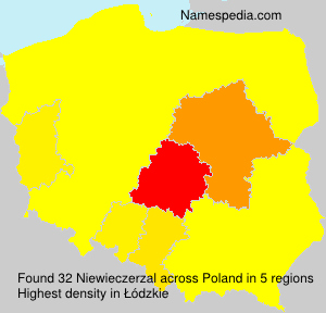 Surname Niewieczerzal in Poland Surname Niewieczerzal in Poland