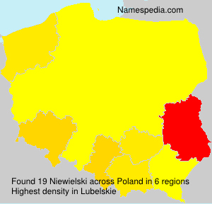 Surname Niewielski in Poland