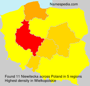 Surname Niewitecka in Poland Surname Niewitecka in Poland