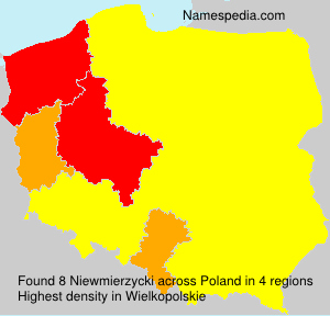 Surname Niewmierzycki in Poland Surname Niewmierzycki in Poland