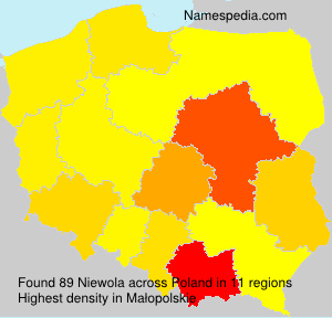 Surname Niewola in Poland Surname Niewola in Poland
