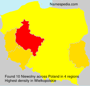 Surname Niewolny in Poland Surname Niewolny in Poland