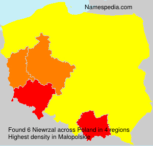 Surname Niewrzal in Poland Surname Niewrzal in Poland
