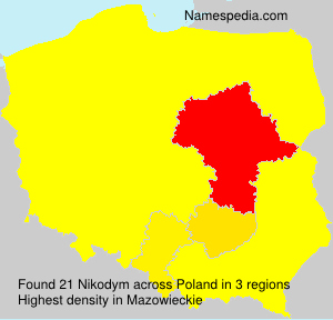 Surname Nikodym in Poland Surname Nikodym in Poland