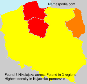 Surname Nikolajska in Poland Surname Nikolajska in Poland