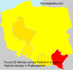 Surname Nikolas in Poland Surname Nikolas in Poland