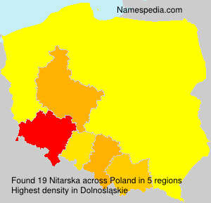 Surname Nitarska in Poland Surname Nitarska in Poland