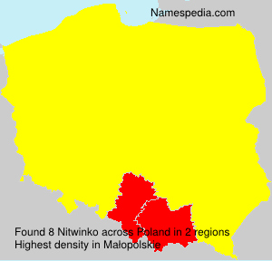 Surname Nitwinko in Poland Surname Nitwinko in Poland