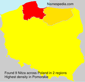 Surname Nitza in Poland Surname Nitza in Poland