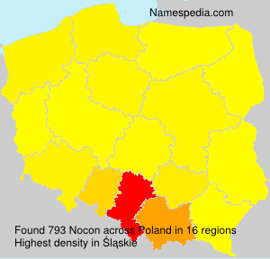 Surname Nocon in Poland Surname Nocon in Poland