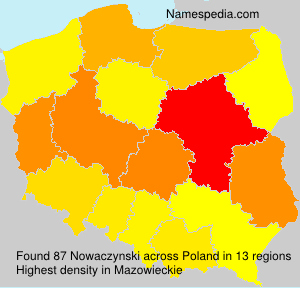Surname Nowaczynski in Poland Surname Nowaczynski in Poland