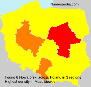 Surname Nowatorski in Poland Surname Nowatorski in Poland