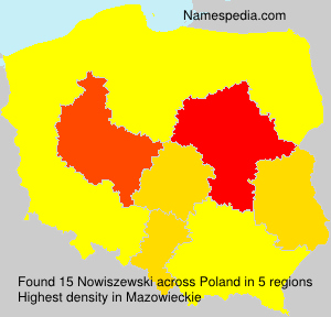 Surname Nowiszewski in Poland Surname Nowiszewski in Poland