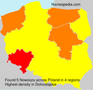 Surname Nowosza in Poland Surname Nowosza in Poland
