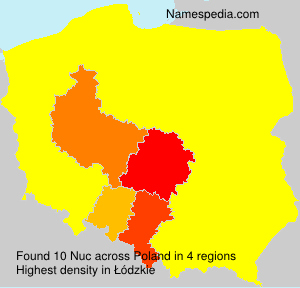Surname Nuc in Poland