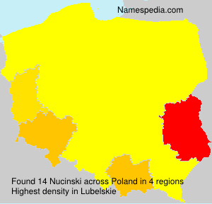 Surname Nucinski in Poland Surname Nucinski in Poland